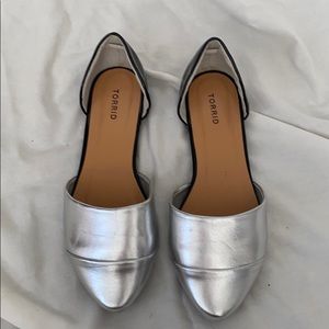 Torrid black silver flats